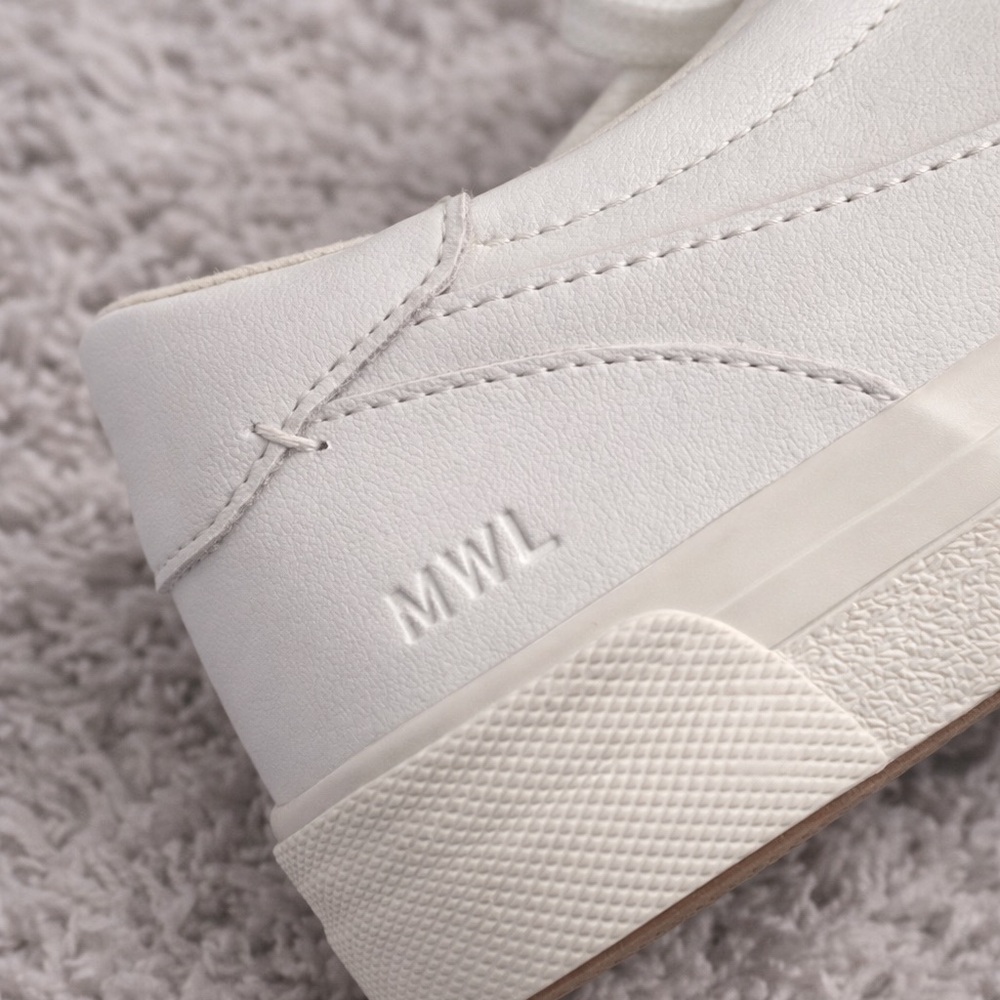 🤍 Madewell MWL White Leather Sneakers | Women’s 8.5 Casual Chic - Picture 8 of 8
